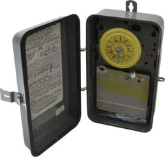 Intermatic - 24 hr Outdoor Analog Electromechanical Timer Switch - 1 to 12 On/Off, 125 VAC, 60 Hz, - Exact Tool & Supply