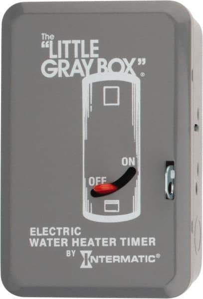 Intermatic - 24 hr Indoor Analog Mechanical Timer Switch - 12 On/Off per Day, 208 to 277 VAC, 60 Hz, - Exact Tool & Supply