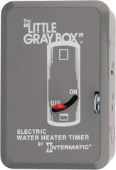 Intermatic - 24 hr Indoor Analog Mechanical Timer Switch - 12 On/Off per Day, 208 to 277 VAC, 60 Hz, - Exact Tool & Supply