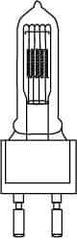 Philips - 750 Watt, 120 Volt, Halogen Miniature & Specialty T9 Lamp - Medium Bi-Pin Base, 750 to 1599 Equivalent Range, Neutral (3,000 to 3,699), 5-1/2" OAL - Exact Tool & Supply
