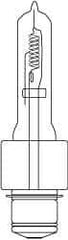 Philips - 750 Watt, 120 Volt, Halogen Commercial & Industrial T3 Lamp - Medium Prefocus Base, 750 to 1599 Equivalent Range, Neutral (3,000 to 3,699), 2-5/8" OAL - Exact Tool & Supply