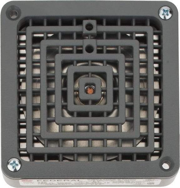 Federal Signal Corp - 120 Volt Electronic Horn - 0.18 Amps, 110 Decibles at 10', Vibrating, Waterproof - Exact Tool & Supply