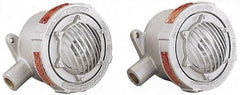 Federal Signal Corp - 6-1/2" Diam, 24 Volt Electronic Horn - 1.2 Amps, 110 Decibles at 10', Vibrating, Explosion Proof - Exact Tool & Supply