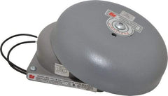 Federal Signal Corp - 6" Diam, 120 Volt Bell - 0.08 Amps, 100 Decibles at 10', Vibrating - Exact Tool & Supply