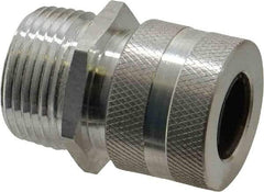 Hubbell Wiring Device-Kellems - 12.7 to 15.9mm Capacity, Liquidtight, Straight Strain Relief Cord Grip - 3/4 NPT Thread, Aluminum - Exact Tool & Supply
