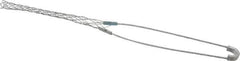 Hubbell Wiring Device-Kellems - 0.56 to 0.73 Inch Cable Diameter, Galvanized Steel, Single Loop Support Grip - 13 Inch Long, 1,000 Lb. Breaking Strength, 6 Inch Mesh Length - Exact Tool & Supply