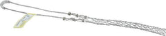 Hubbell Wiring Device-Kellems - 0.73 to 0.85 Inch Cable Diameter, Galvanized Steel, Single Loop Support Grip - 13-3/4 Inch Long, 1,400 Lb. Breaking Strength, 6-3/4 Inch Mesh Length - Exact Tool & Supply