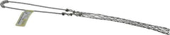 Hubbell Wiring Device-Kellems - 0.85 to 1 Inch Cable Diameter, Galvanized Steel, Single Loop Support Grip - 16 Inch Long, 1,400 Lb. Breaking Strength, 8 Inch Mesh Length - Exact Tool & Supply