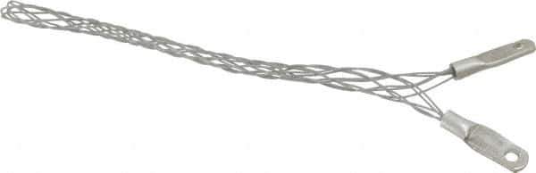 Hubbell Wiring Device-Kellems - 14.2 to 18.5mm Capacity, General, Straight Strain Relief Cord Grip - 6" Long, Galvanized Steel - Exact Tool & Supply