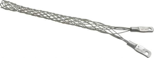 Hubbell Wiring Device-Kellems - 18.5 to 21.6mm Capacity, General, Straight Strain Relief Cord Grip - 6-1/2" Long, Galvanized Steel - Exact Tool & Supply