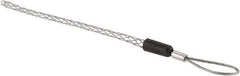 Hubbell Wiring Device-Kellems - Flexible Eye, Single Weave Mesh, Steel Wire Pulling Grip - 4-1/4" Mesh, 1/4 to 0.37" Cable Diam - Exact Tool & Supply