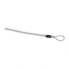Hubbell Wiring Device-Kellems - Flexible Eye, Single Weave Mesh, Steel Wire Pulling Grip - 7" Mesh, 0.38 to 0.49" Cable Diam - Exact Tool & Supply