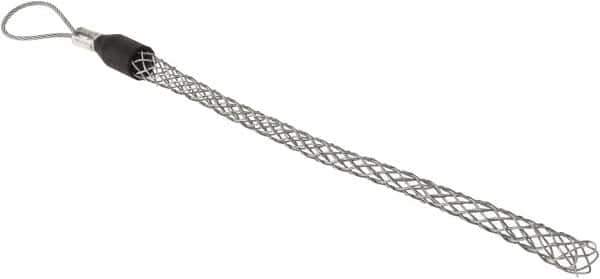 Hubbell Wiring Device-Kellems - Flexible Eye, Single Weave Mesh, Steel Wire Pulling Grip - 10" Mesh, 0.63 to 0.74" Cable Diam - Exact Tool & Supply