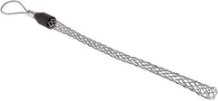 Hubbell Wiring Device-Kellems - Flexible Eye, Single Weave Mesh, Steel Wire Pulling Grip - 10" Mesh, 0.63 to 0.74" Cable Diam - Exact Tool & Supply