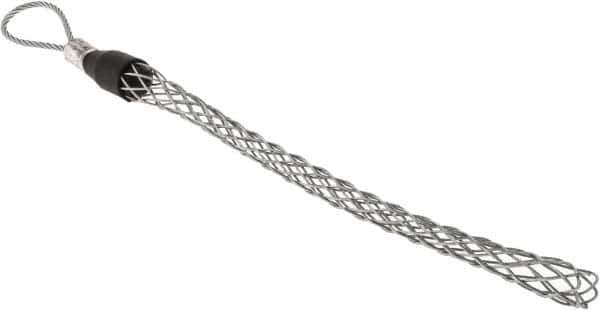 Hubbell Wiring Device-Kellems - Flexible Eye, Single Weave Mesh, Steel Wire Pulling Grip - 11-1/2" Mesh, 1 to 1.24" Cable Diam - Exact Tool & Supply