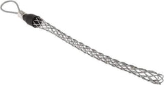 Hubbell Wiring Device-Kellems - Flexible Eye, Single Weave Mesh, Steel Wire Pulling Grip - 11-1/2" Mesh, 1 to 1.24" Cable Diam - Exact Tool & Supply
