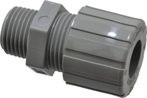 Hubbell Wiring Device-Kellems - 12.7 to 15.9mm Capacity, Liquidtight, Straight Strain Relief Cord Grip - 1/2 NPT Thread, Nylon - Exact Tool & Supply
