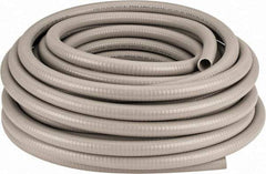 Hubbell Wiring Device-Kellems - 3/4" Trade Size, 100' Long, Flexible Liquidtight Conduit - PVC, 21.1mm ID, Gray - Exact Tool & Supply