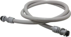 Hubbell Wiring Device-Kellems - 1/2" Trade Size, 6' Long, Flexible Liquidtight Conduit - PVC, 21.8mm ID, Gray - Exact Tool & Supply
