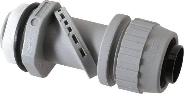 Hubbell Wiring Device-Kellems - 3/4" Trade, Thermoplastic Push In Straight Liquidtight Conduit Connector - Noninsulated - Exact Tool & Supply