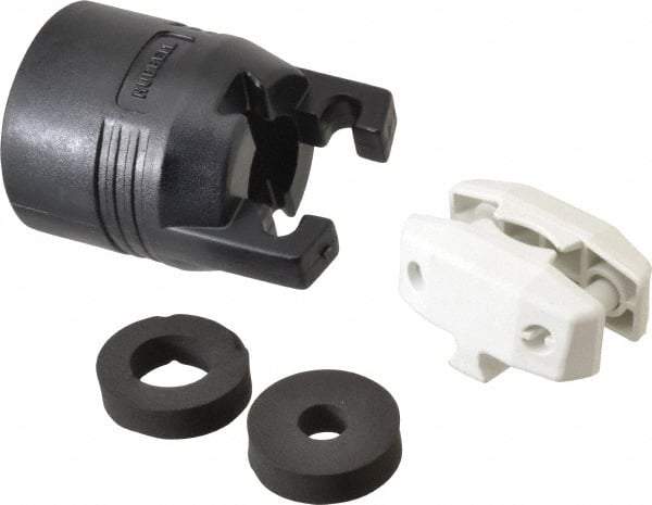 Hubbell Wiring Device-Kellems - 125/250 VAC, 30 Amp, 10-30P NEMA, Straight, Ungrounded, Commercial, Industrial Grade Plug - 3 Pole, 3 Wire, 1 Phase, 2 hp, Nylon, Black, White - Exact Tool & Supply