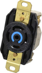 Hubbell Wiring Device-Kellems - 120/208 VAC, 30 Amp, L21-30R NEMA, Self Grounding Receptacle - 4 Poles, 5 Wire, Female End, Black - Exact Tool & Supply