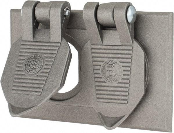 Hubbell Wiring Device-Kellems - Electrical Outlet Box Aluminum Weatherproof Cover - Exact Tool & Supply