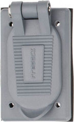 Hubbell Wiring Device-Kellems - Electrical Outlet Box Polycarbonate Weatherproof Cover - Exact Tool & Supply