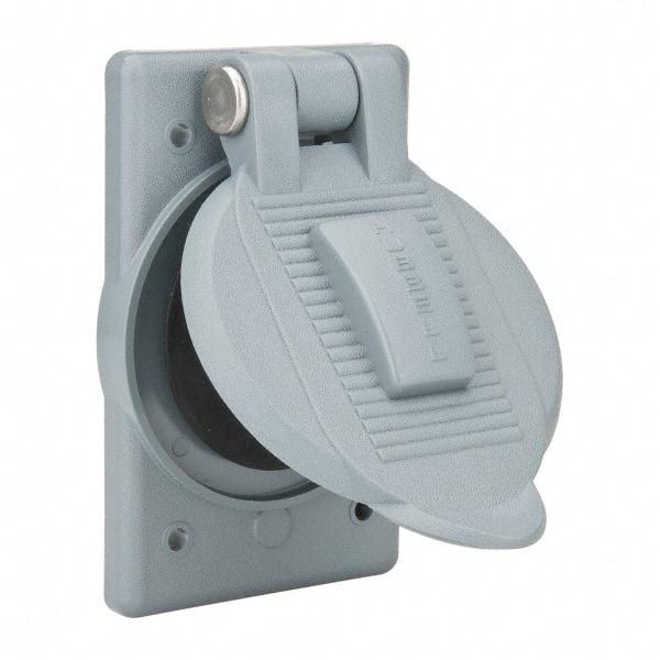 Hubbell Wiring Device-Kellems - Electrical Outlet Box Polycarbonate Weatherproof Cover - Exact Tool & Supply