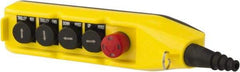 ACI - 5 Operator, Mushroom Head Pendant Control Station - No Legend, NO/NC Contact - Exact Tool & Supply