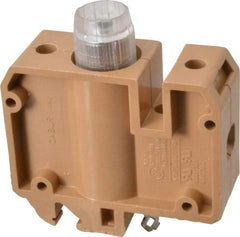 ACI - 30 Amp, DIN Rail Mount, Fused Terminal Block - 10 to 4 AWG Compatibility, 86mm High x 79mm Deep - Exact Tool & Supply