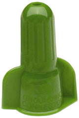 3M - 2, 18 to 5, 12 AWG, 600 Volt, Fire Resistant, Wing Twist on Wire Connector - Green, 221°F - Exact Tool & Supply