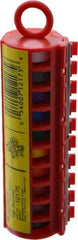 3M - 8' Long x 0.215" Wide, Polyester Film, Write On Handheld Dispenser - Multicolor Background, Self Adhesive, Blank - Exact Tool & Supply