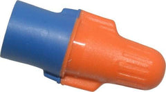 3M - 2, 22 to 3, 12 AWG, 600 Volt, Flame Retardant, Wing Twist on Wire Connector - Blue & Orange, 221°F - Exact Tool & Supply