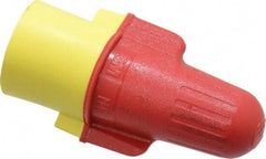 3M - 2, 18 to 2, 8 AWG, 600 Volt, Flame Retardant, Wing Twist on Wire Connector - Red & Yellow, 221°F - Exact Tool & Supply