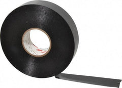 3M - 1" x 100', Black Vinyl Electrical Tape - Series 50, 10 mil Thick, 20 Lb./Inch Tensile Strength - Exact Tool & Supply