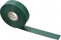 3M - 3/4" x 66', Green Vinyl Electrical Tape - Series 35, 7 mil Thick, 1,250 V/mil Dielectric Strength, 17 Lb./Inch Tensile Strength - Exact Tool & Supply