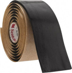 3M - 1-1/2" x 5', Black Rubber Electrical Tape - Series SCOTCHFIL, 125 mil Thick, 575 V/mil Dielectric Strength - Exact Tool & Supply