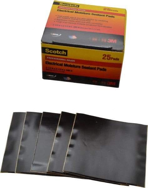 3M - 2-1/2", Black Vinyl Electrical Tape - Series 58598, 45 mil Thick - Exact Tool & Supply