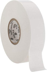 3M - 3/4" x 66', White Vinyl Electrical Tape - Series 35, 7 mil Thick, 1,250 V/mil Dielectric Strength, 17 Lb./Inch Tensile Strength - Exact Tool & Supply