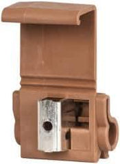 3M - 18 to 10 AWG, Brown, IDC, Tap Quick Splice Connector - 2 Wires - Exact Tool & Supply