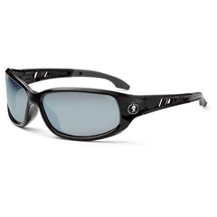 Valkyrie Silver Mirror Lens Black Safety Glasses - Exact Tool & Supply