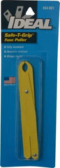 Ideal - 5 Inch Long, Glass Filled Polypropylene, Insulated Fuse Puller - For Use with 250 Volt 9/32 Inch to 1/2 Inch Diameter Fuses, Cartridge Fuses - Exact Tool & Supply