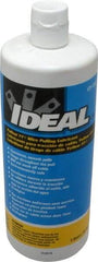 Ideal - 1 Quart Squeeze Bottle, Yellow Wire Pulling Lubricant Gel - 40 to 120°F, RoHS Compliant, UL Listed - Exact Tool & Supply