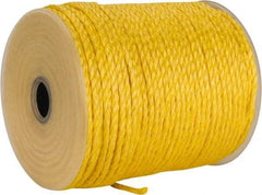 Ideal - 600 Ft. Long, 125 Lb. Load, Polypropylene Rope - 1/4 Inch Diameter, 1,125 Lb. Breaking Strength - Exact Tool & Supply