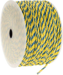 Ideal - 1,000 Ft. Long, 125 Lb. Load, Polypropylene Rope - 1/4 Inch Diameter, 1,125 Lb. Breaking Strength - Exact Tool & Supply