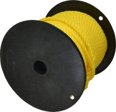 Ideal - 250 Ft. Long, 300 Lb. Load, Polypropylene Rope - 3/8 Inch Diameter, 2,430 Lb. Breaking Strength - Exact Tool & Supply