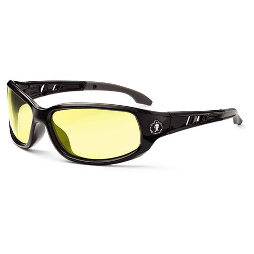 Valkyrie Yellow Lens Black Safety Glasses - Exact Tool & Supply