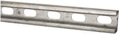 Thomas & Betts - 10' Long x 1-5/8" Wide x 13/16" High, 14 Gauge, Strip Steel, Half Slot Framing Channel & Strut - 0.075" Thick, Pre-Galvanized - Exact Tool & Supply