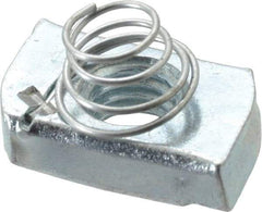 Thomas & Betts - Steel Short Spring Strut Nut - 1/2" Bolt, Used with Thomas & Betts Channel Type B Only - Exact Tool & Supply